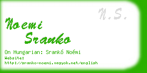 noemi sranko business card
